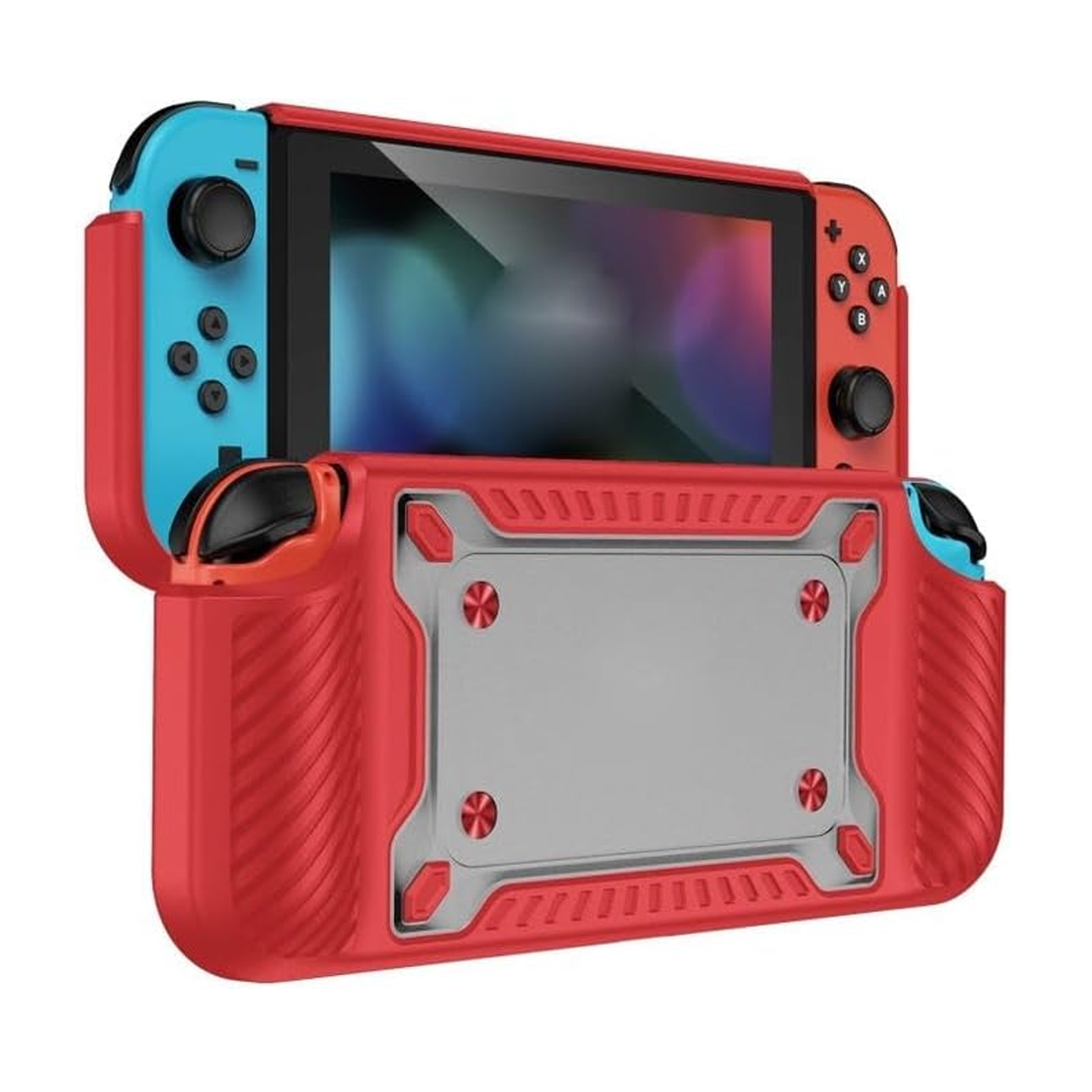 Case protector + vidrio templado para Nintendo Switch Oled